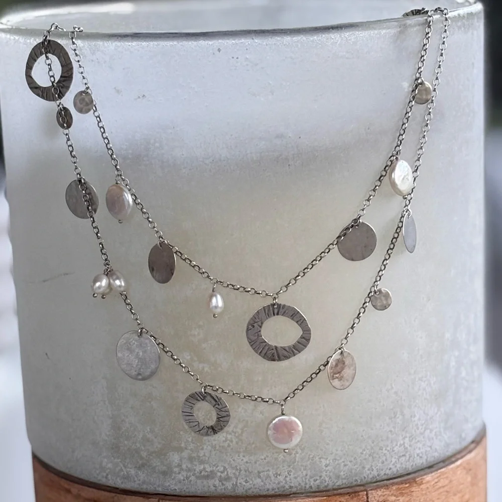 Silpada Sterling Silver Pearl of a Girl Necklace N2197